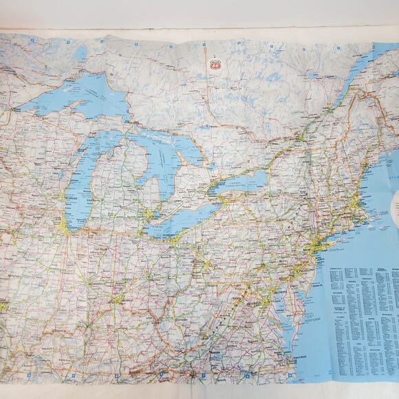 Rand McNally Lithographed Eastern US Phillips 66 Patroleum Road Map Vtg 24 x 18" - Picture 3 of 13